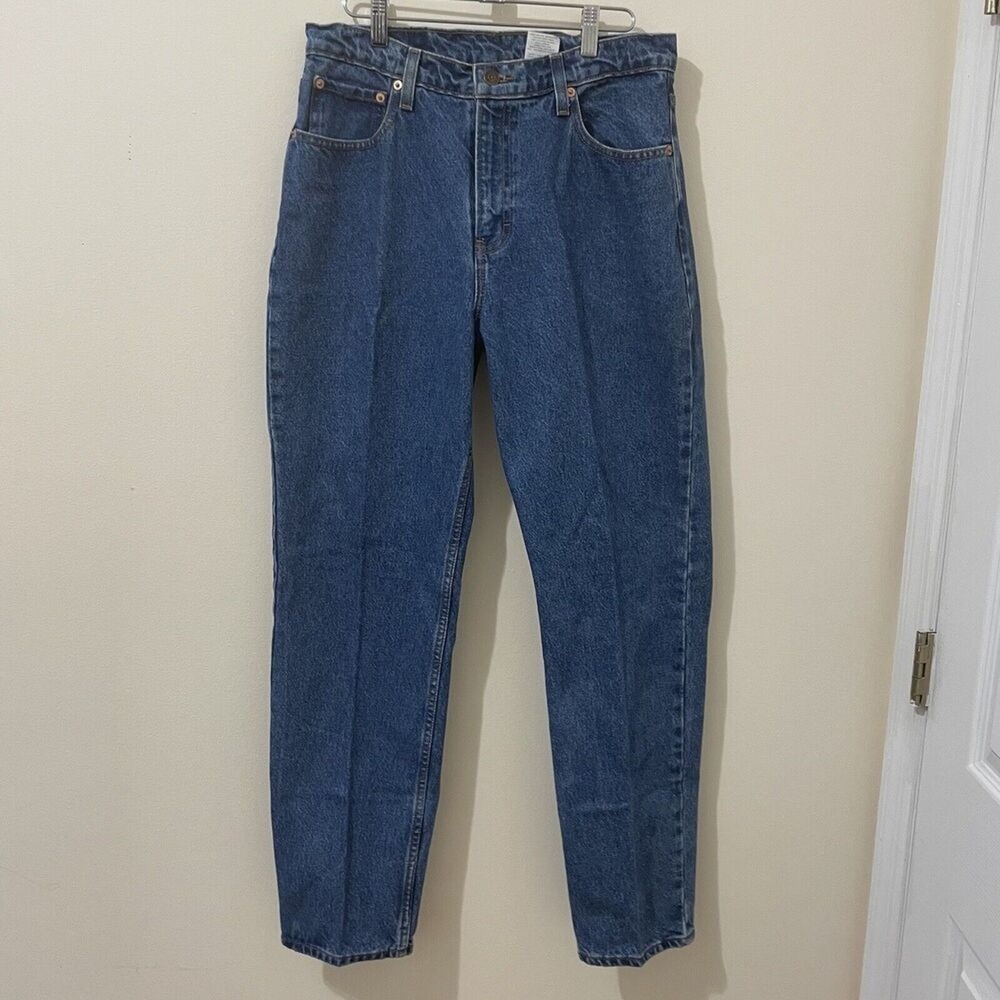 Vintage Jordache Womens High Rise Straight Leg Jeans Medium Wash Blue Size 11/12